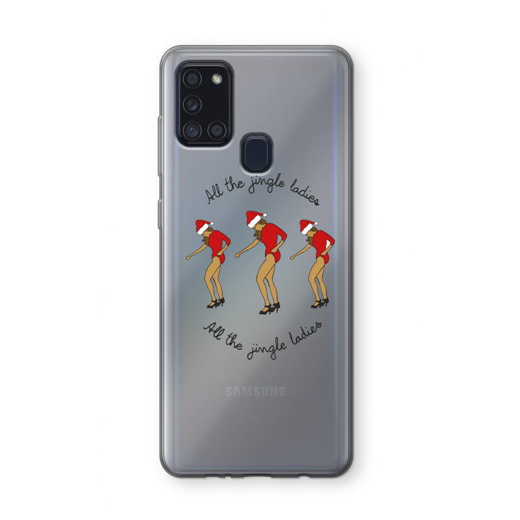 Jingle Ladies: Samsung Galaxy A21s Transparant Hoesje