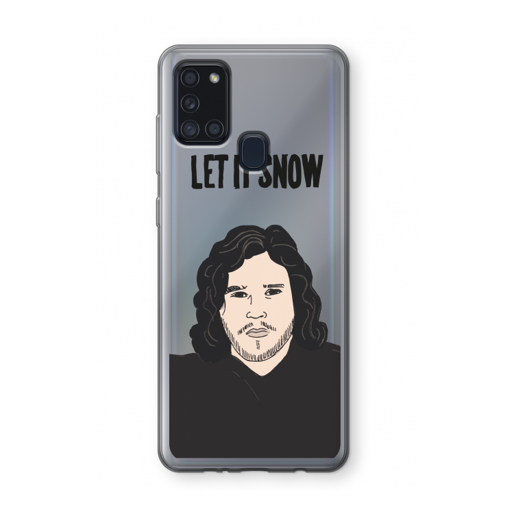 Let It Snow: Samsung Galaxy A21s Transparant Hoesje
