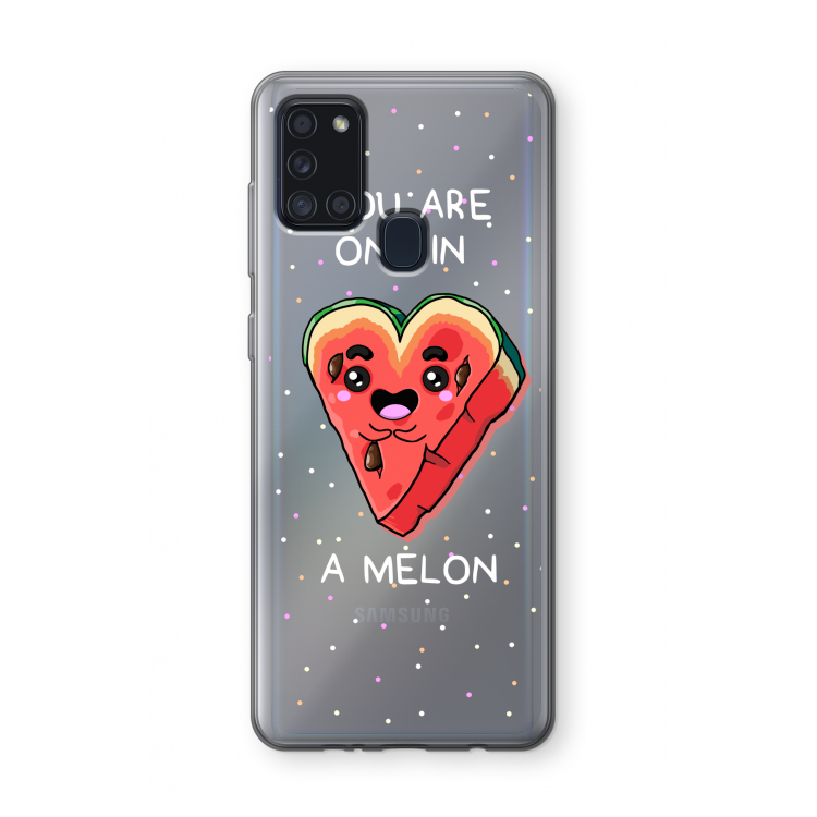 One In A Melon: Samsung Galaxy A21s Transparant Hoesje