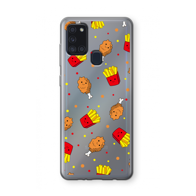 Chicken 'n Fries: Samsung Galaxy A21s Transparant Hoesje