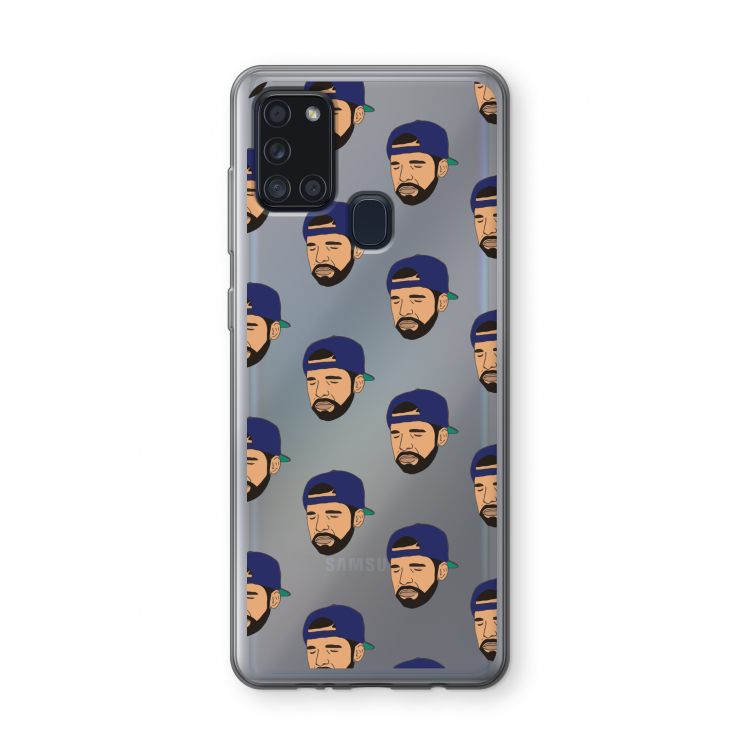 Drake Away: Samsung Galaxy A21s Transparant Hoesje