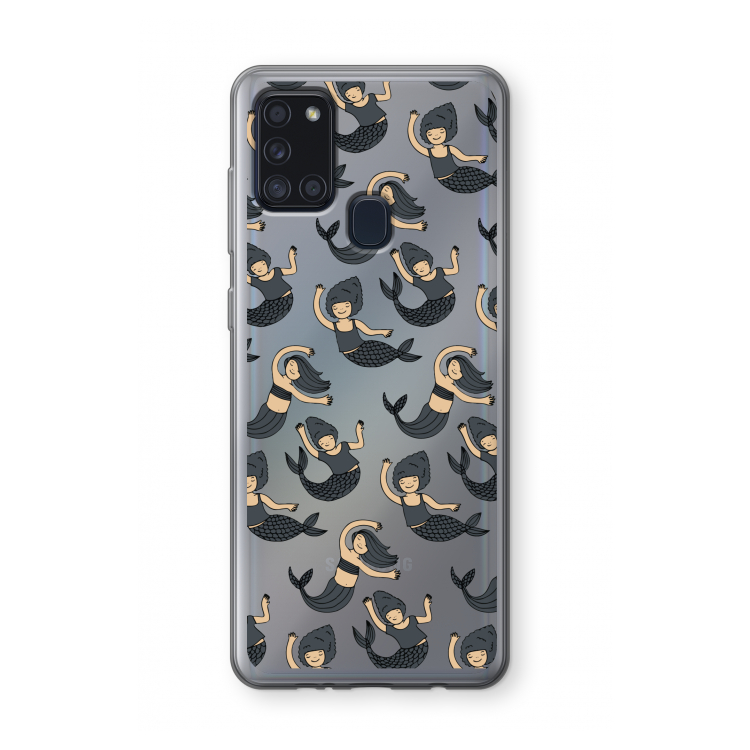 Zeemeermin: Samsung Galaxy A21s Transparant Hoesje