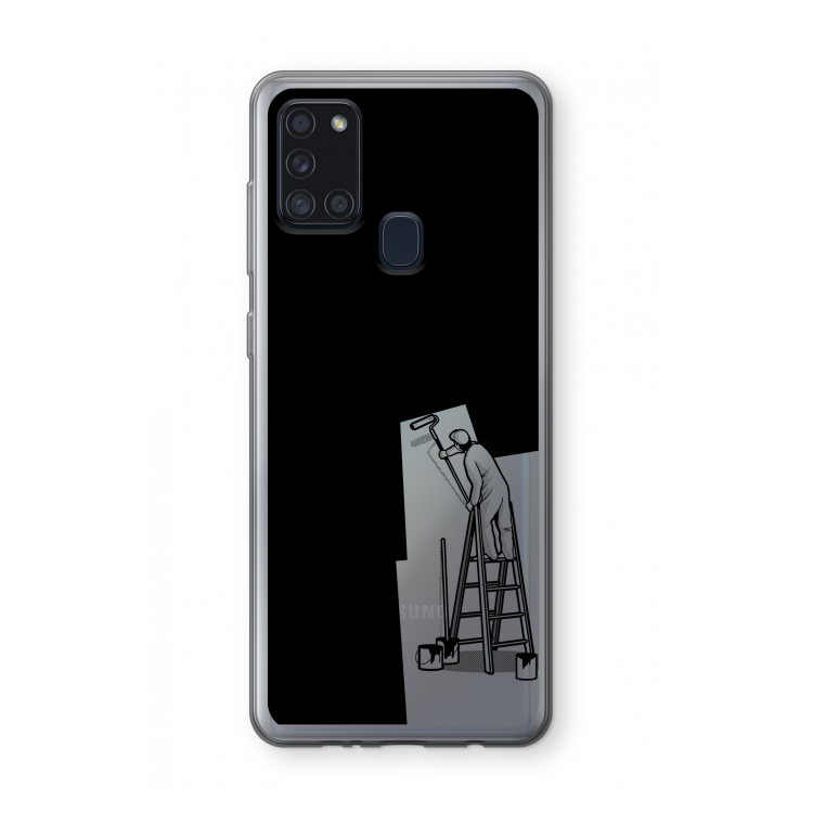 Musketon Painter: Samsung Galaxy A21s Transparant Hoesje