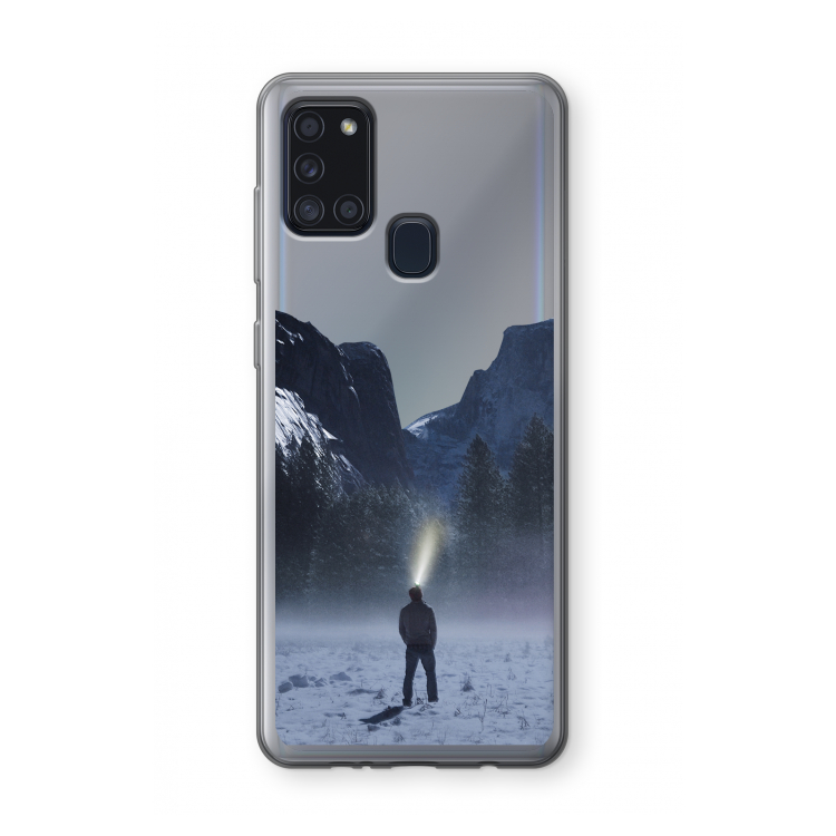 Wanderlust: Samsung Galaxy A21s Transparant Hoesje