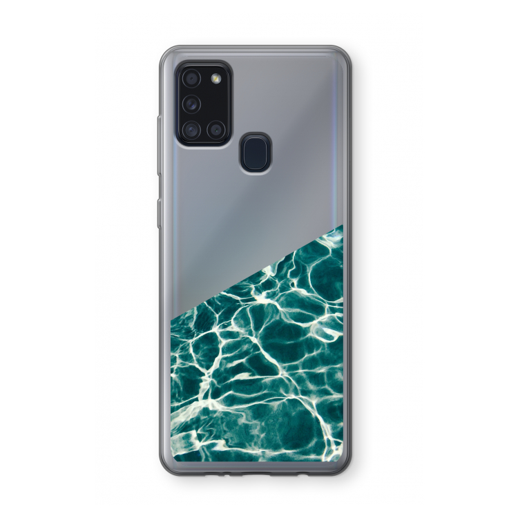 Weerkaatsing water: Samsung Galaxy A21s Transparant Hoesje