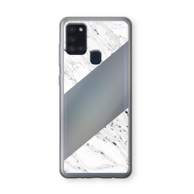 Biggest stripe: Samsung Galaxy A21s Transparant Hoesje