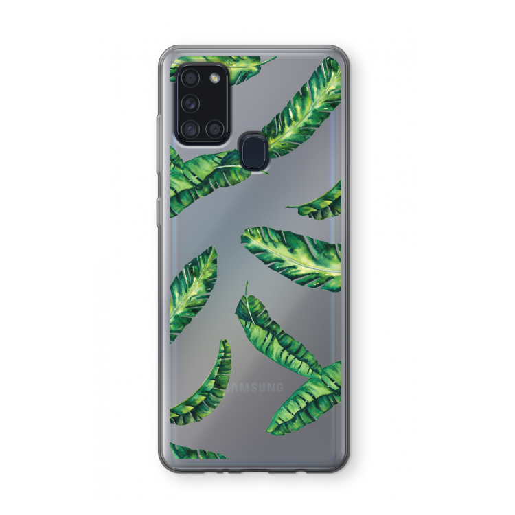 Lange bladeren: Samsung Galaxy A21s Transparant Hoesje