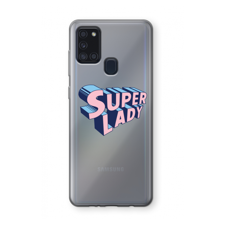 Superlady: Samsung Galaxy A21s Transparant Hoesje