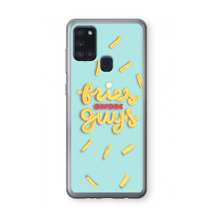 Always fries: Samsung Galaxy A21s Transparant Hoesje