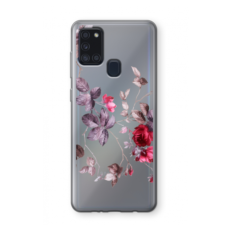 Mooie bloemen: Samsung Galaxy A21s Transparant Hoesje