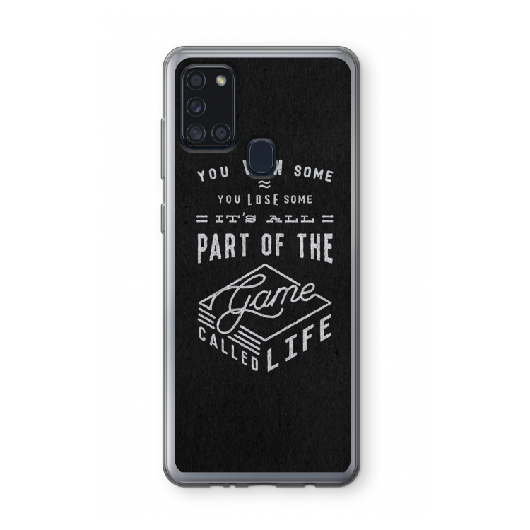 Life: Samsung Galaxy A21s Transparant Hoesje