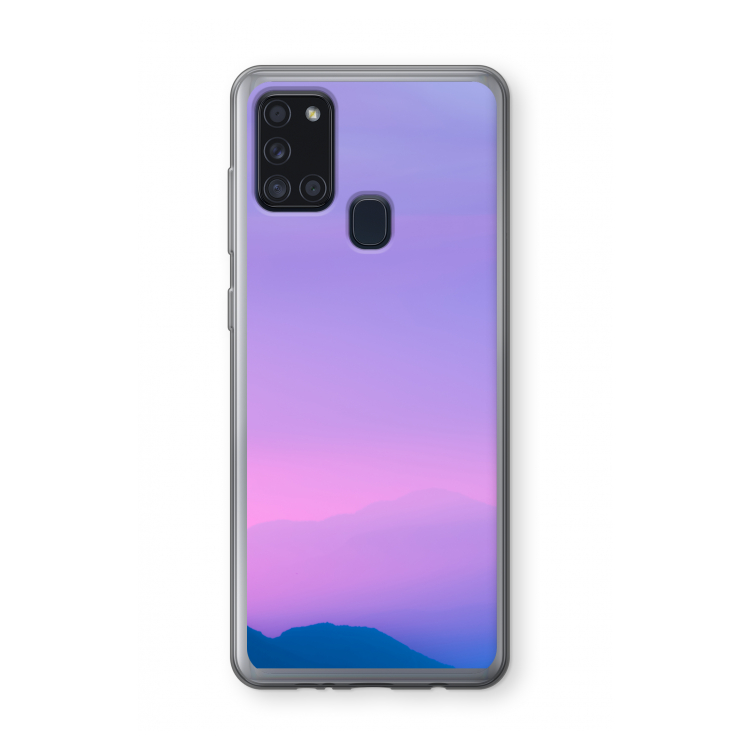 Sunset pastel: Samsung Galaxy A21s Transparant Hoesje