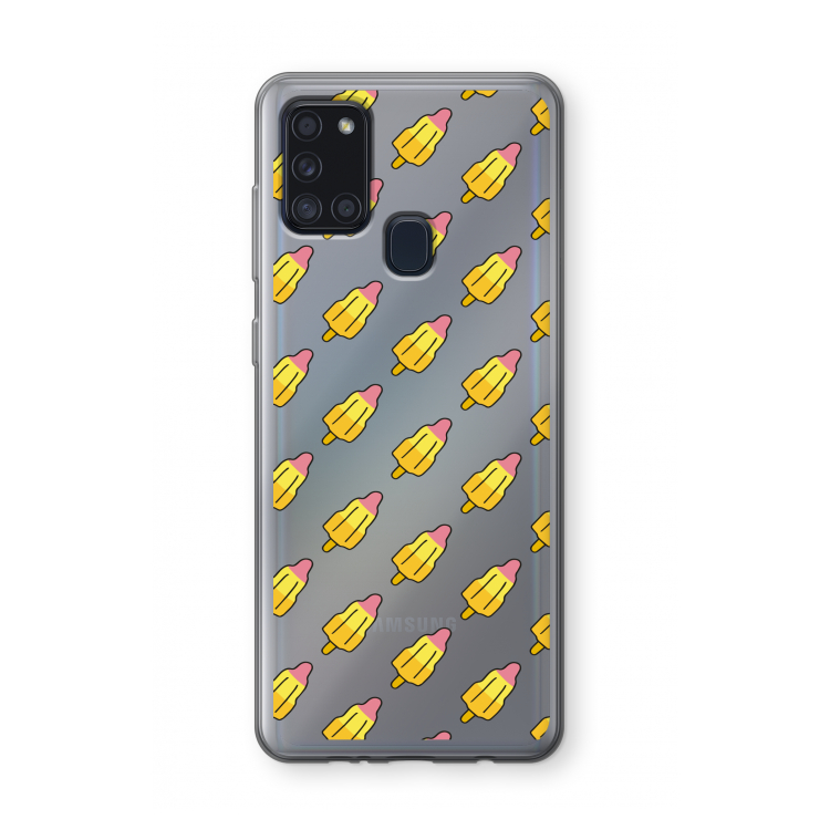 Waterijsjes: Samsung Galaxy A21s Transparant Hoesje