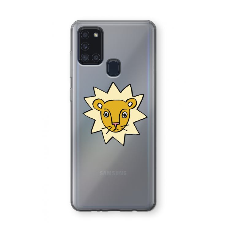 Kleine leeuw: Samsung Galaxy A21s Transparant Hoesje
