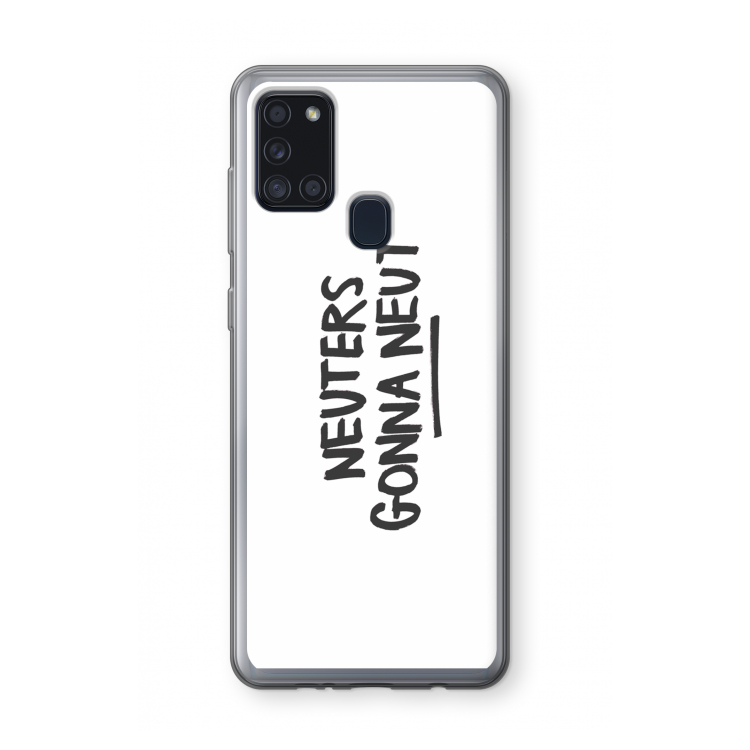 Neuters: Samsung Galaxy A21s Transparant Hoesje