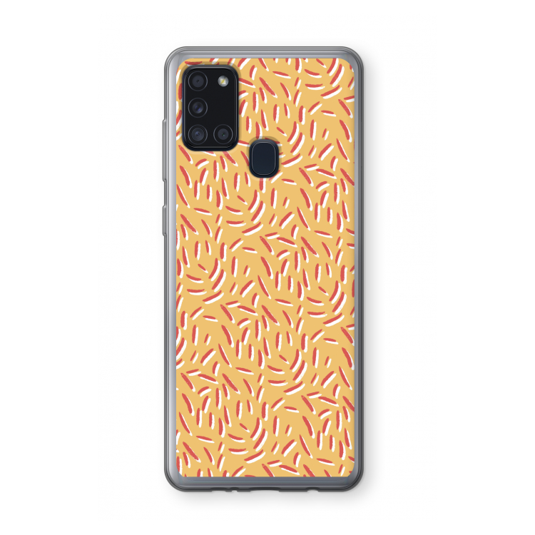 Camouflage: Samsung Galaxy A21s Transparant Hoesje