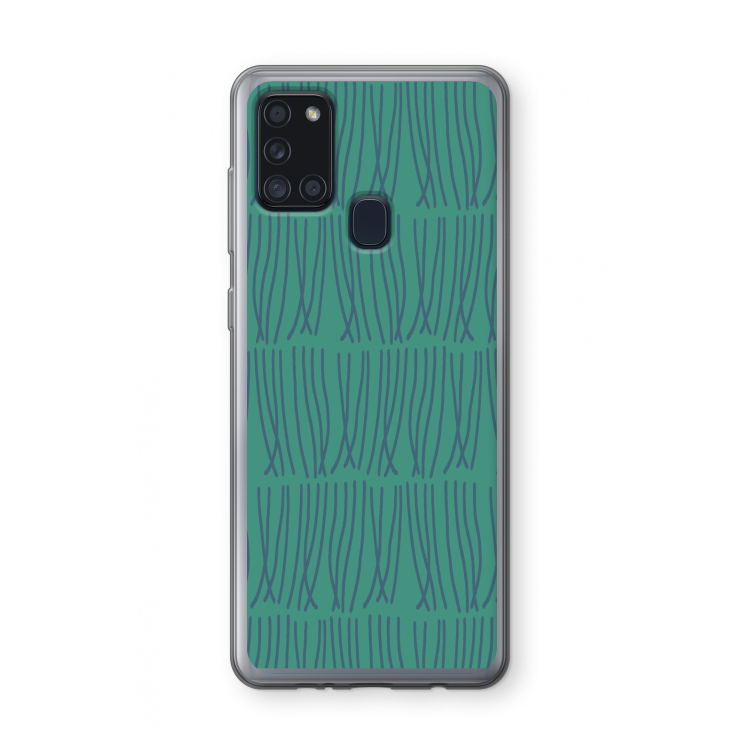 Swirls: Samsung Galaxy A21s Transparant Hoesje