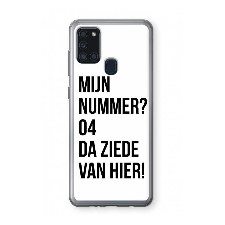 Da ziede van hier: Samsung Galaxy A21s Transparant Hoesje