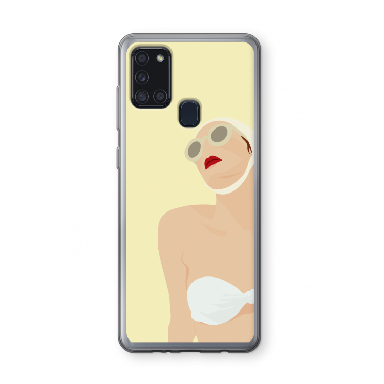 Summer: Samsung Galaxy A21s Transparant Hoesje