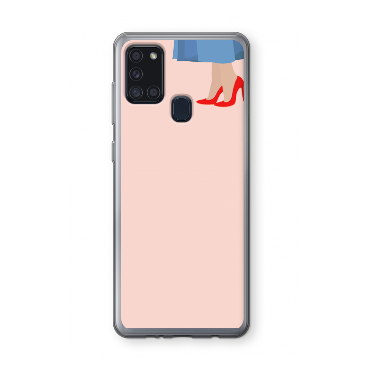 High heels: Samsung Galaxy A21s Transparant Hoesje