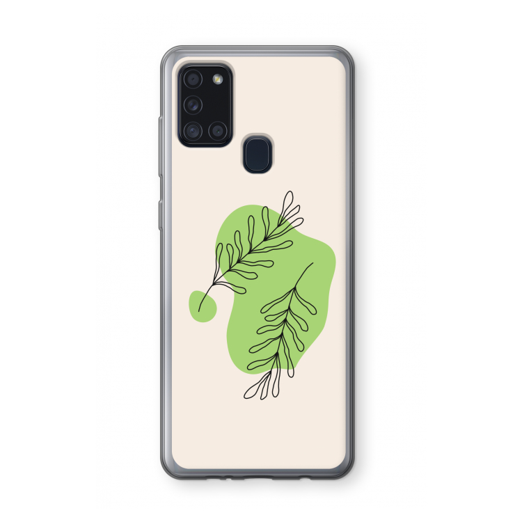 Beleaf in you: Samsung Galaxy A21s Transparant Hoesje