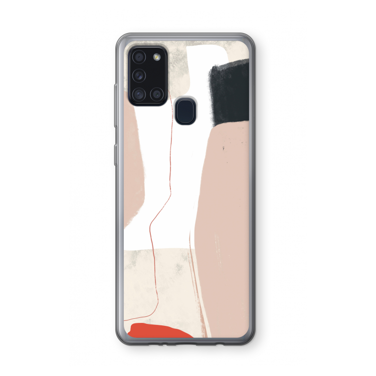 Lava: Samsung Galaxy A21s Transparant Hoesje