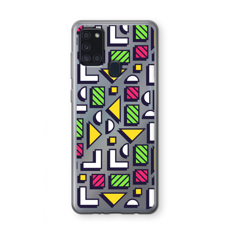 8-bit N°4: Samsung Galaxy A21s Transparant Hoesje