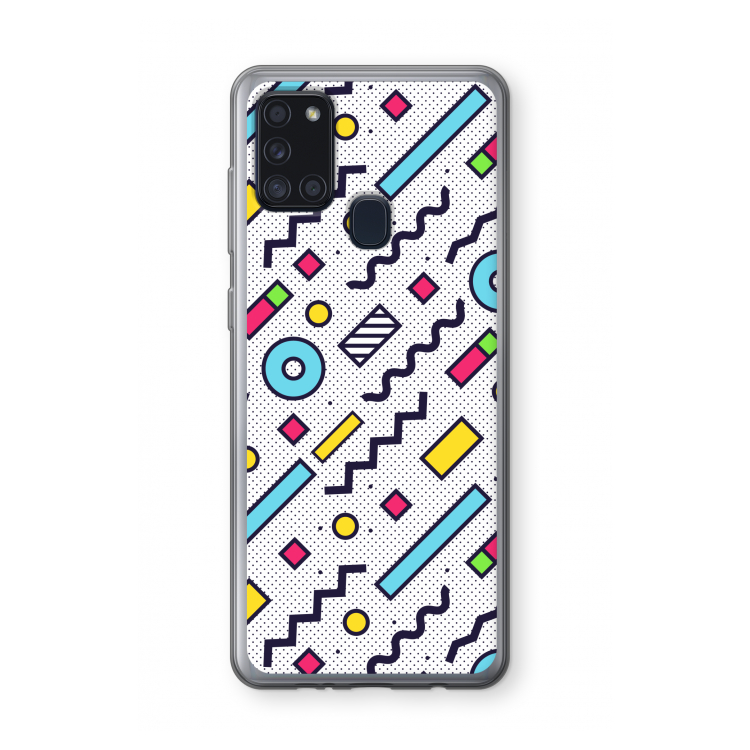 8-bit N°8: Samsung Galaxy A21s Transparant Hoesje