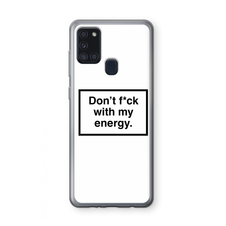 My energy: Samsung Galaxy A21s Transparant Hoesje
