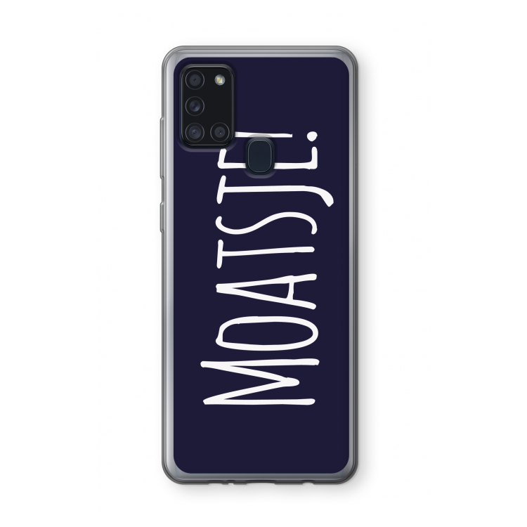 Moatsje!: Samsung Galaxy A21s Transparant Hoesje