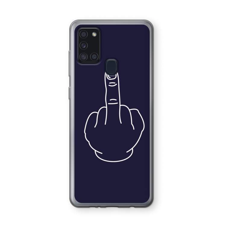 F**k U: Samsung Galaxy A21s Transparant Hoesje