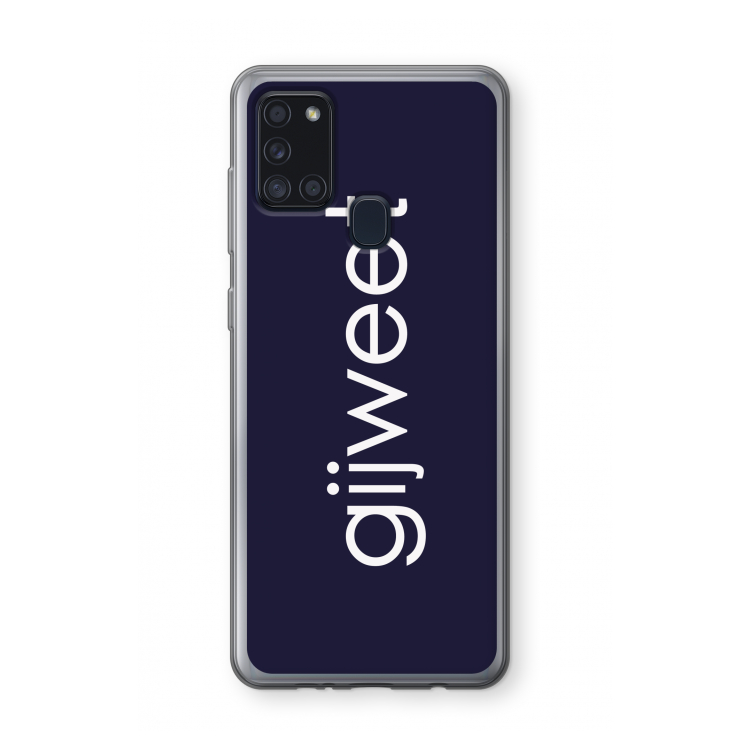 Gijweet: Samsung Galaxy A21s Transparant Hoesje