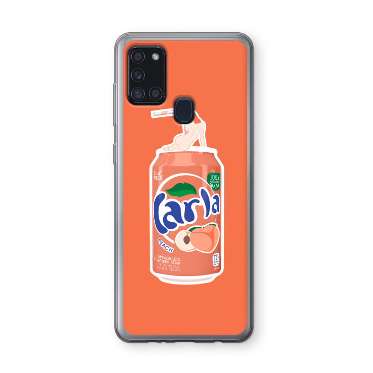 S(peach)less: Samsung Galaxy A21s Transparant Hoesje