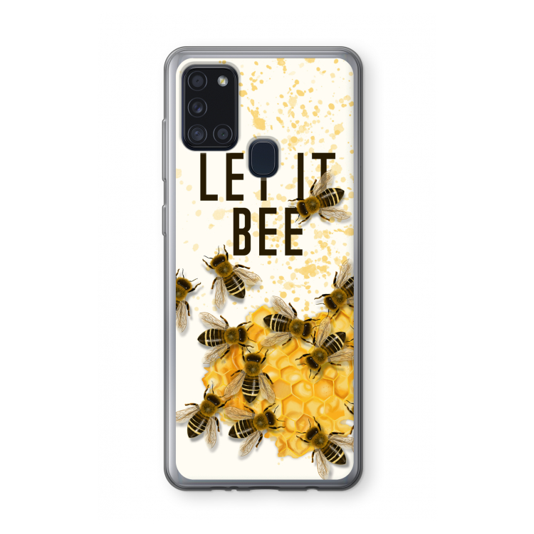Let it bee: Samsung Galaxy A21s Transparant Hoesje