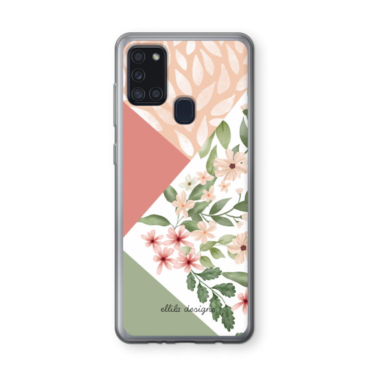 Sweet heaven geometrics: Samsung Galaxy A21s Transparant Hoesje