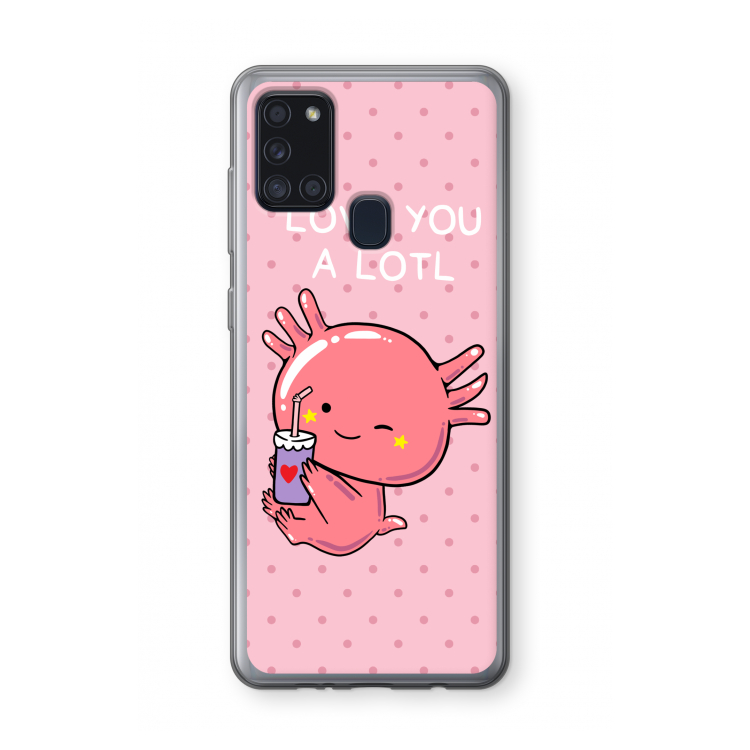 Love You A Lotl: Samsung Galaxy A21s Transparant Hoesje