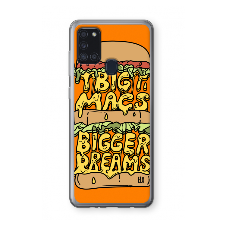 Big Macs Bigger Dreams: Samsung Galaxy A21s Transparant Hoesje