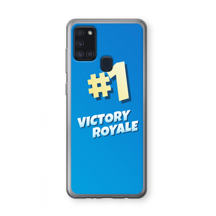 Victory Royale: Samsung Galaxy A21s Transparant Hoesje