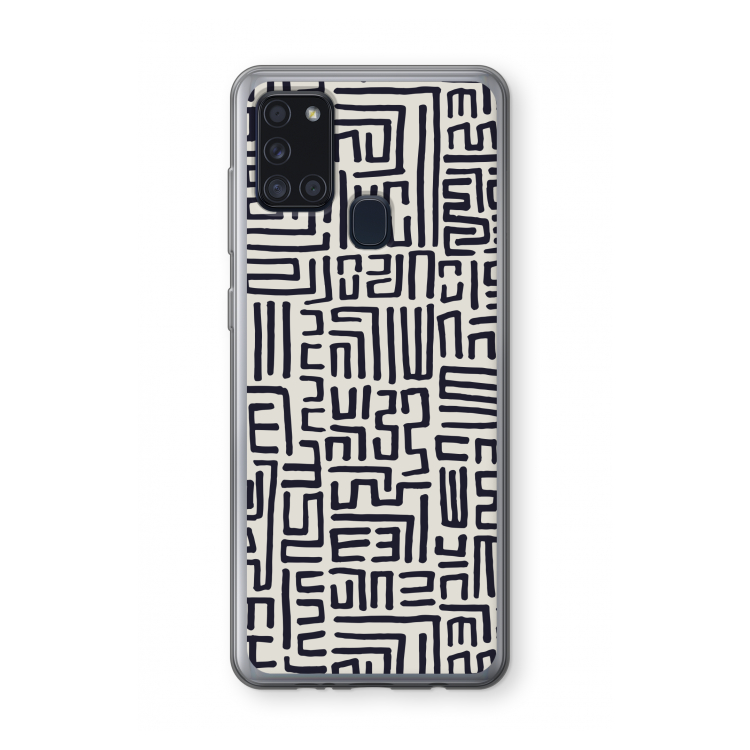 Moroccan Print: Samsung Galaxy A21s Transparant Hoesje
