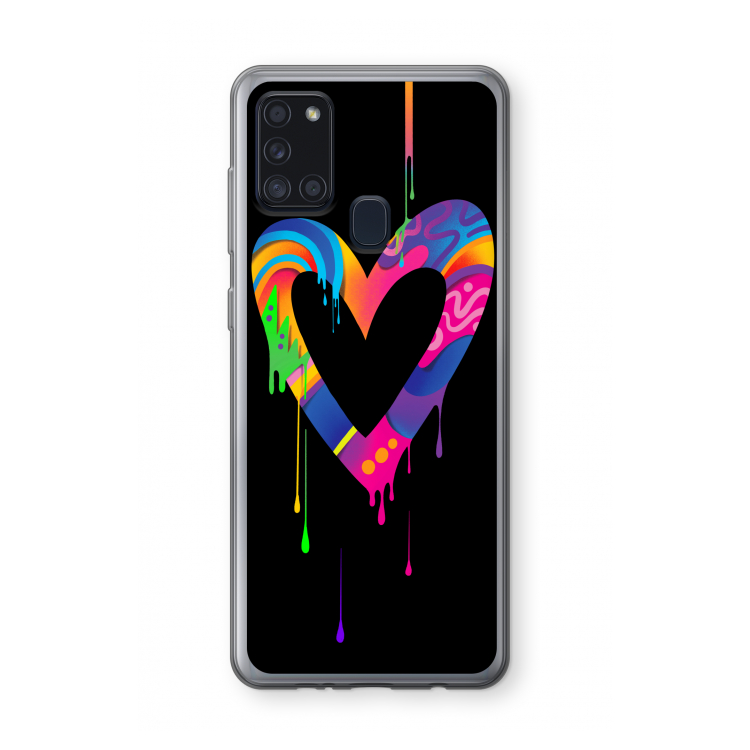 Melts My Heart: Samsung Galaxy A21s Transparant Hoesje