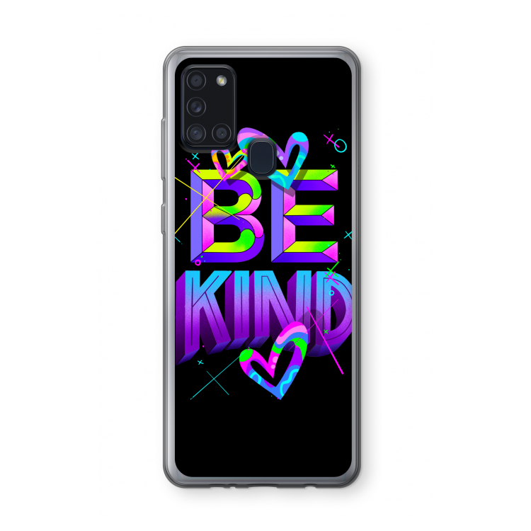 Be Kind: Samsung Galaxy A21s Transparant Hoesje
