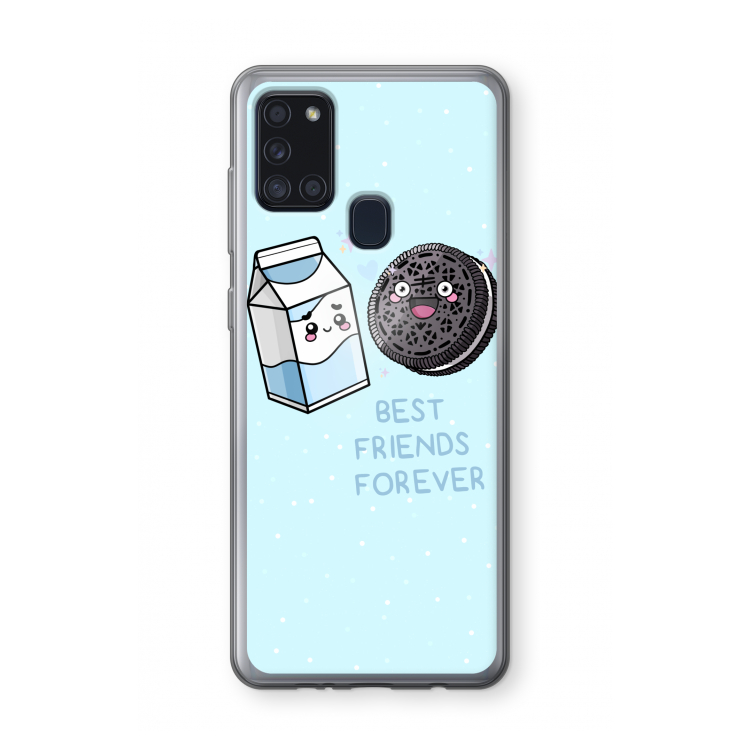 Best Friend Forever: Samsung Galaxy A21s Transparant Hoesje
