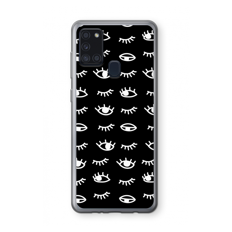 Eye pattern #3: Samsung Galaxy A21s Transparant Hoesje