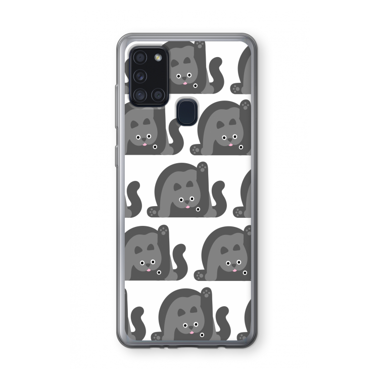 Cats: Samsung Galaxy A21s Transparant Hoesje