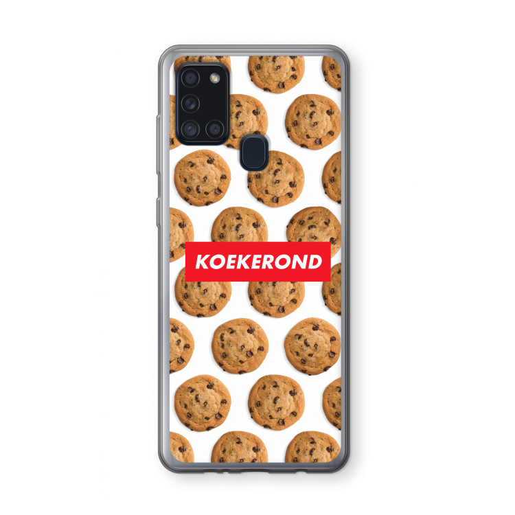 Koekerond: Samsung Galaxy A21s Transparant Hoesje