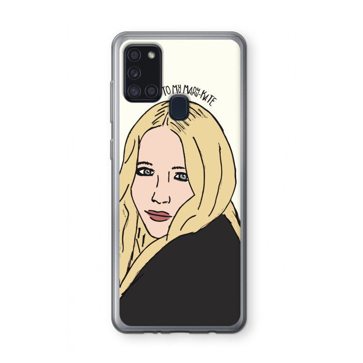 Mary Kate: Samsung Galaxy A21s Transparant Hoesje