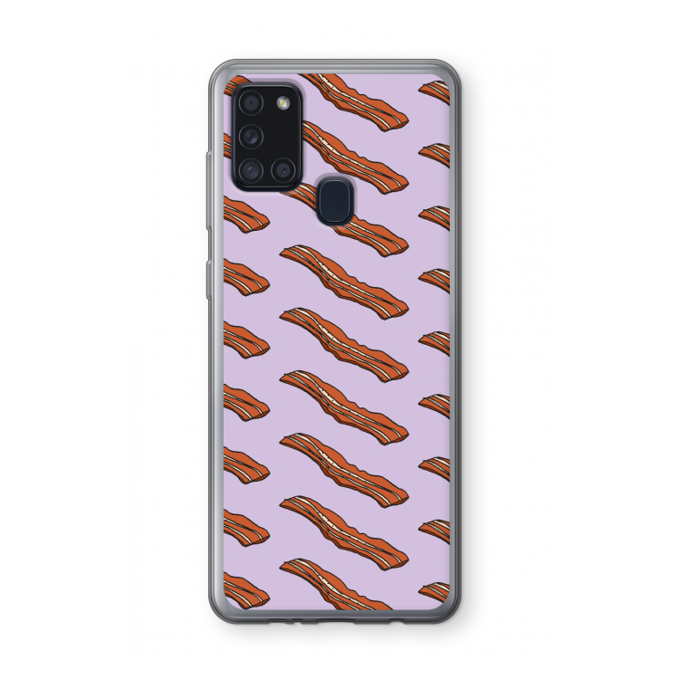 Bacon to my eggs #2: Samsung Galaxy A21s Transparant Hoesje