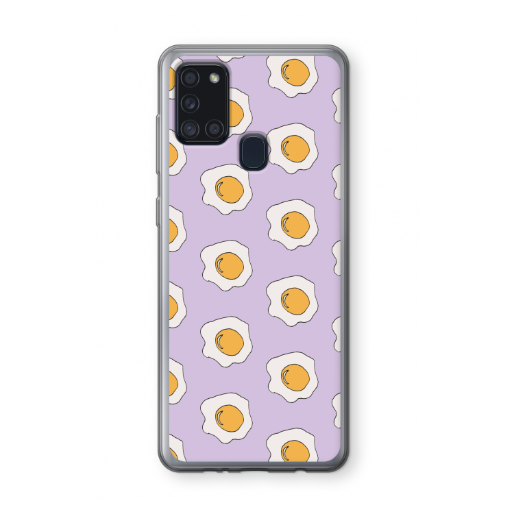 Bacon to my eggs #1: Samsung Galaxy A21s Transparant Hoesje