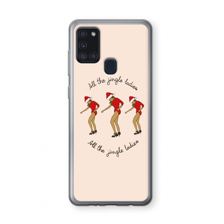 Jingle Ladies: Samsung Galaxy A21s Transparant Hoesje