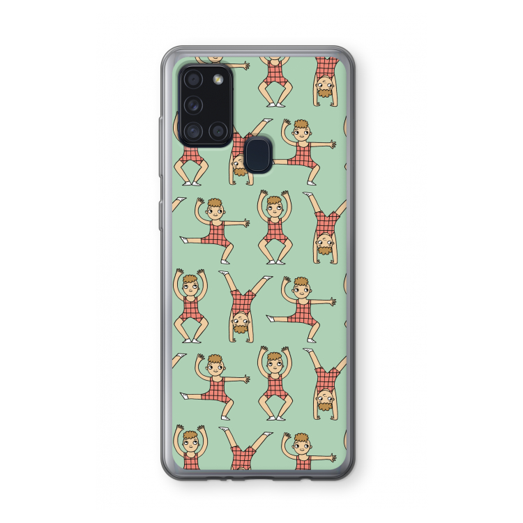 Gymboys: Samsung Galaxy A21s Transparant Hoesje